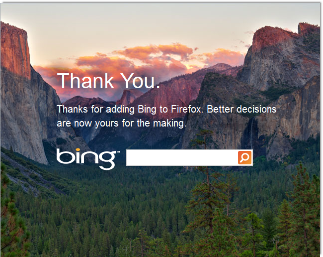 Firefox bing Firefox bing