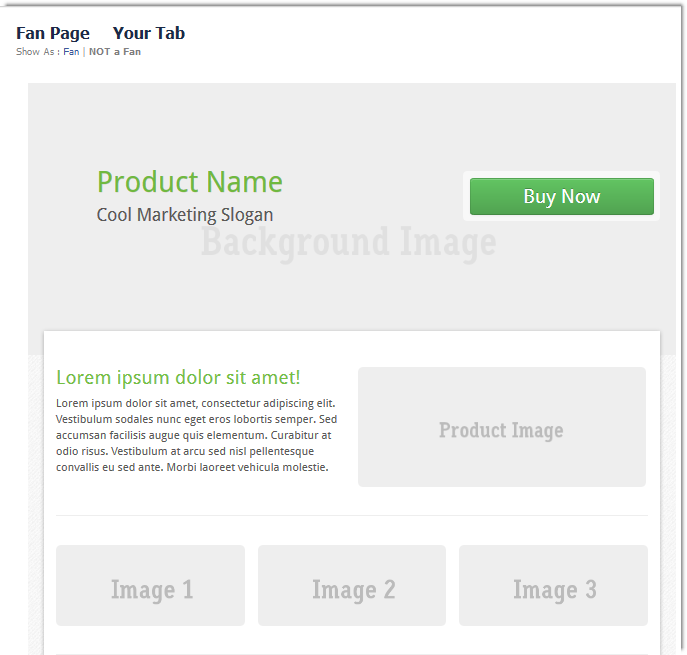 Facebook Product Presentation Design Kit - Templates - DMXzone.COM