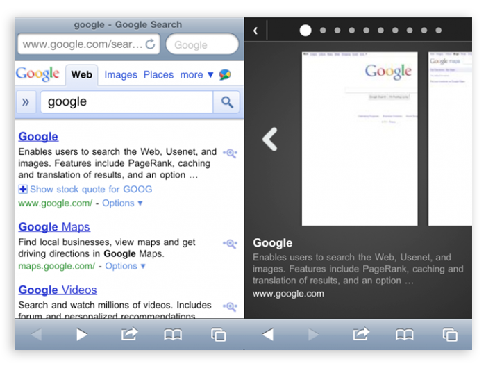Google Instant Previews