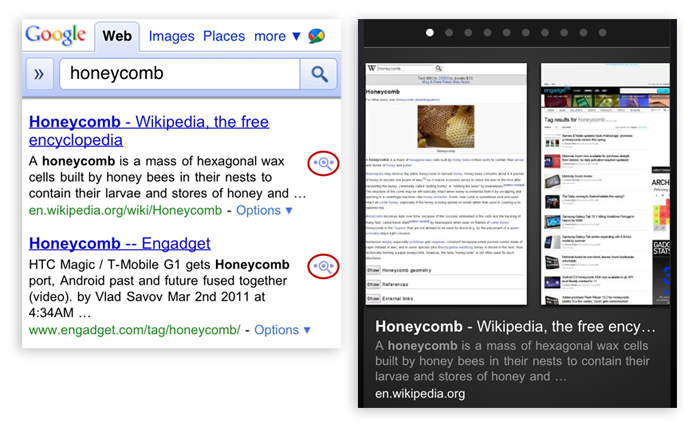 Google Instant Previews