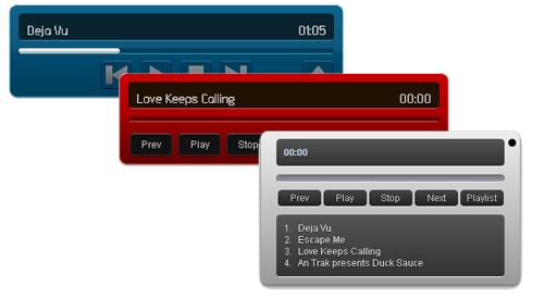 HTML5 Mp3 Player Skins