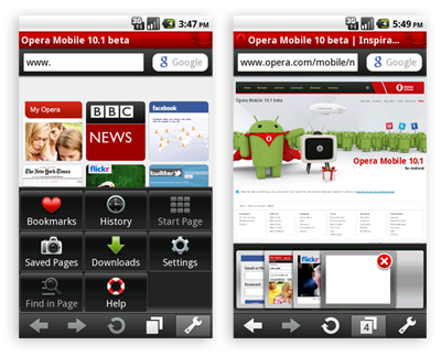 Opera Mobile Android