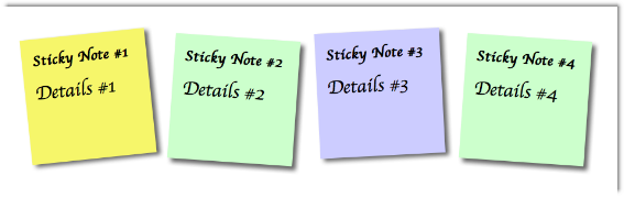 regnskyl berømmelse Dolke How to Create a Sticky Note Using CSS - Articles - DMXzone.COM