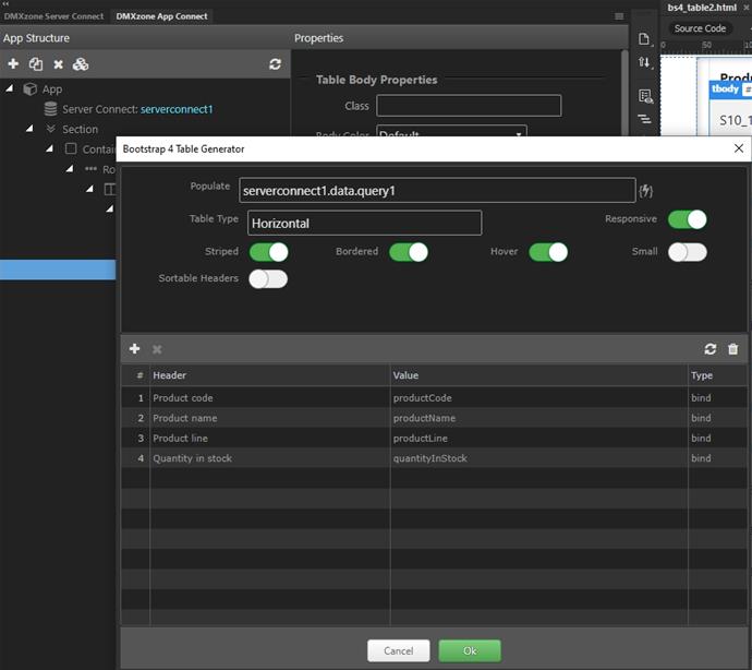 Bootstrap 4 Dynamic Table Generator 2 - -