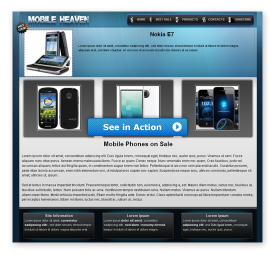 Mobile Heaven Website